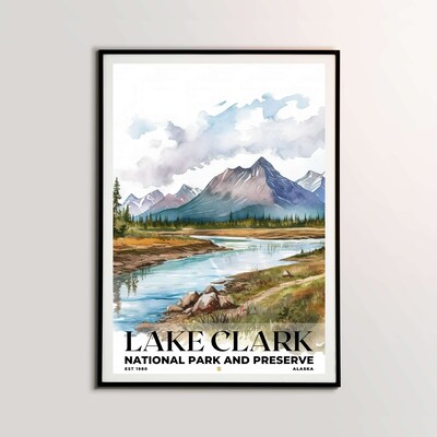 Lake Clark National Park and Preserve Poster, Travel Art, Office Poster, Home Decor | S4 - image1